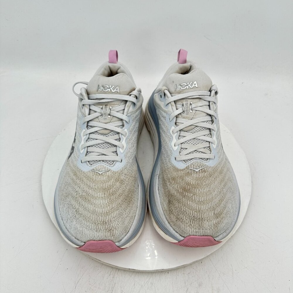 Hoka One One Gaviota 5 WIDE Women Size 11D 1134270 SCP Sea Blue Pink Shoes - Picture 3 of 11